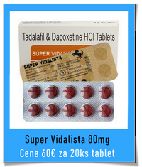 Super Vidalista 80mg Cialis s oddialením erekcie