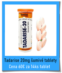 Tadarise 20mg Tadalafil vo vode rozpustný